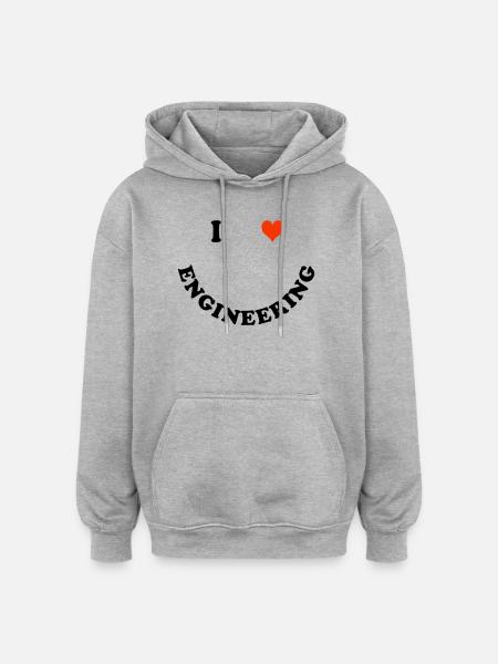 Engineer - Oversized Unisex Hoodie - heather grey