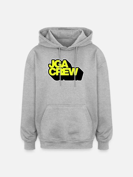 Bachelor Party Crew 3D - Oversized Unisex Hoodie - heather grey