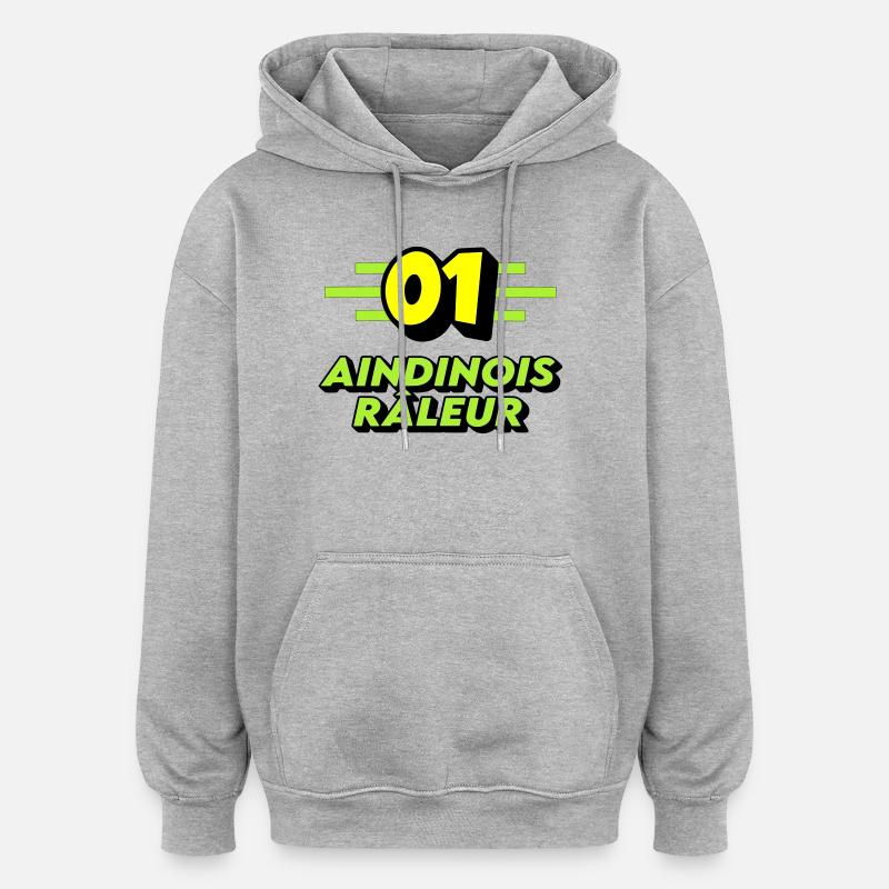 Klagender Aindinois - Oversized Unisex Hoodie - Grau meliert