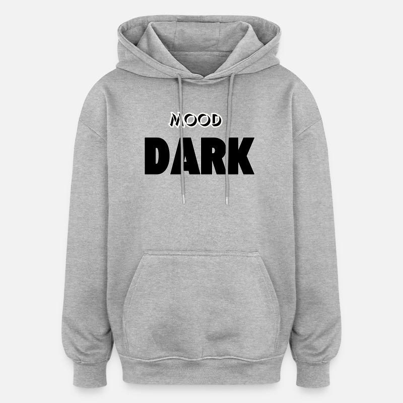 Stimmung: Dunkel - Oversized Unisex Hoodie - Grau meliert