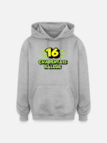 Complaining Charentais - Oversized Unisex Hoodie - heather grey