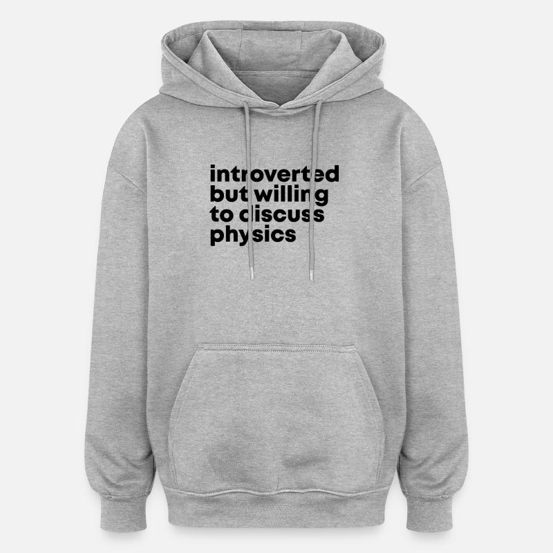 Physics - Oversized Unisex Hoodie - heather grey