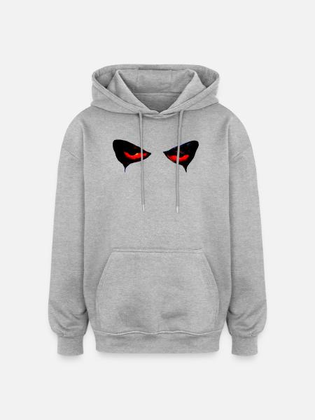 Halloween Pumpkin Grimace - Oversized Unisex Hoodie - heather grey