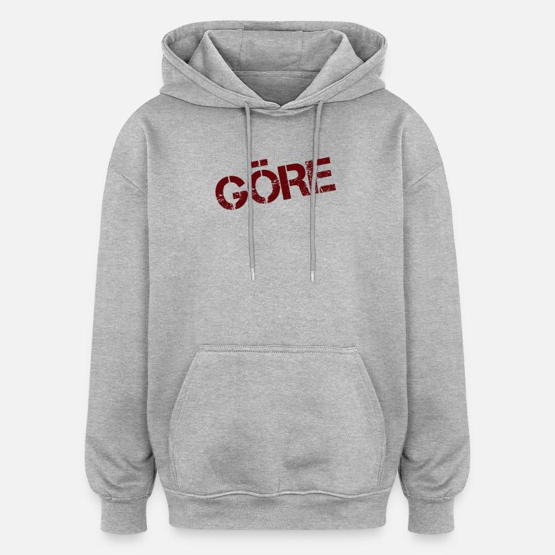 MÔME - Sweat à capuche oversize unisexe - gris chiné