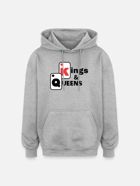 Cards, Poker, Card Games - Oversized Unisex Hoodie - heather grey