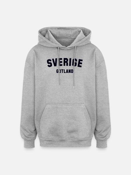 GOTLAND Sweden Schweden - Oversized Unisex Hoodie - heather grey