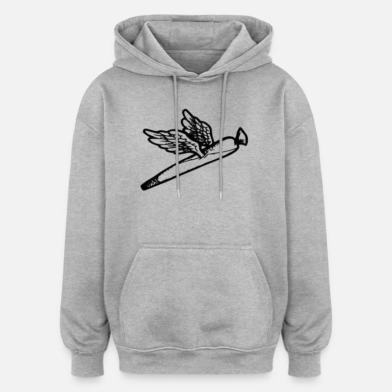 Nous volons si haut - Sweat à capuche oversize unisexe - gris chiné