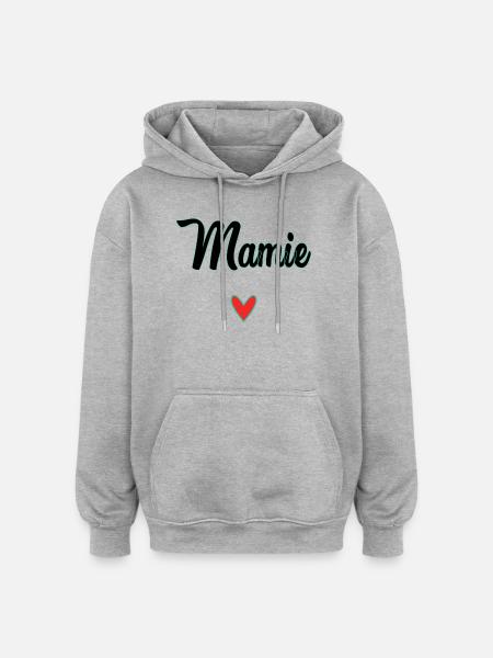 GRANNY. MOM. GRANDMA. MOTHER'S DAY - Oversized Unisex Hoodie - heather grey