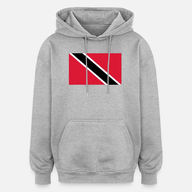 Trinidad und Tobag - Oversized Unisex Hoodie - Grau meliert