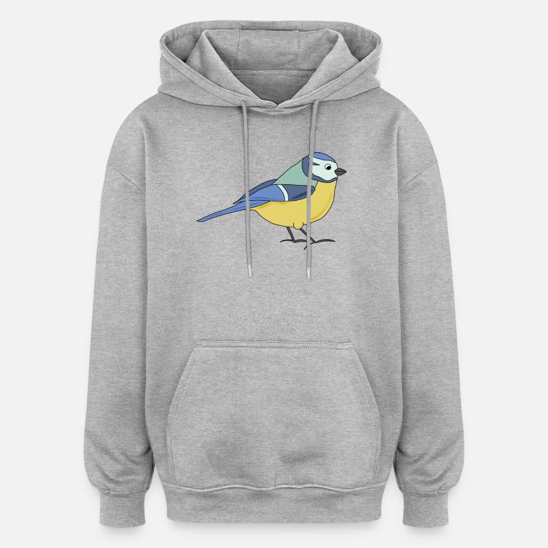 small blue, multicoloured - Oversized Unisex Hoodie - heather grey