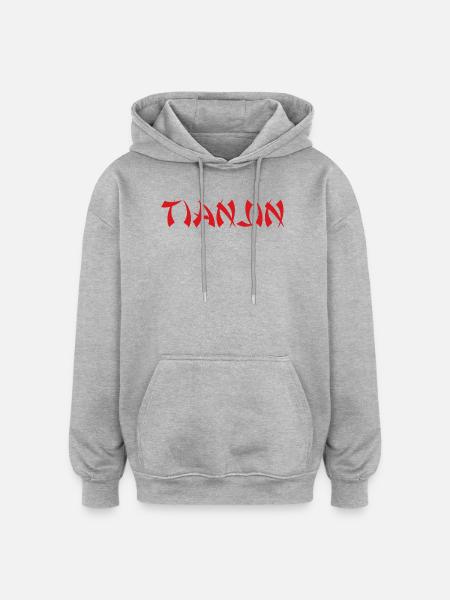 TIANJIN China - Oversized Unisex Hoodie - heather grey
