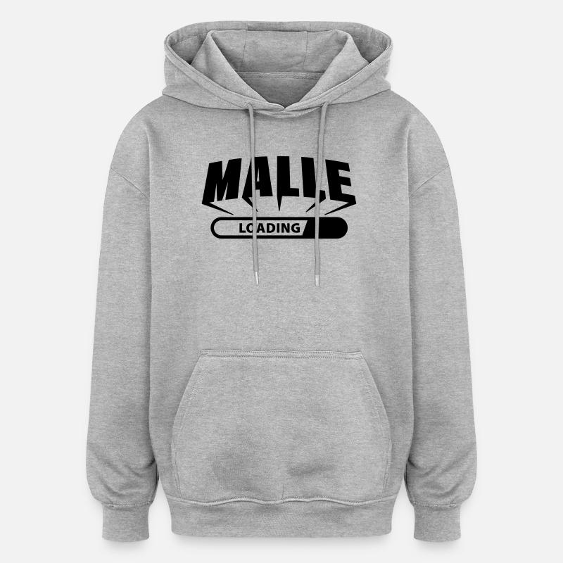 Malle loading - Oversized Unisex Hoodie - heather grey