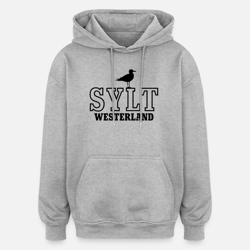 Sylt Westerland - Oversized Unisex Hoodie - heather grey