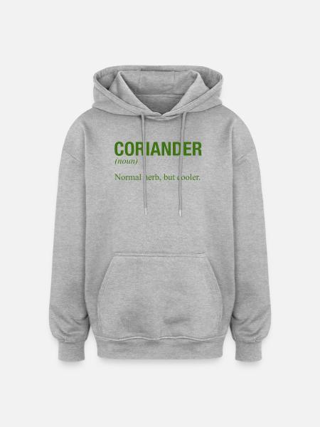 CORIANDER - Oversized Unisex Hoodie - heather grey