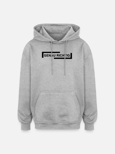 Abstrakt akvarel overløb - Oversize unisex hoodie - grå meleret