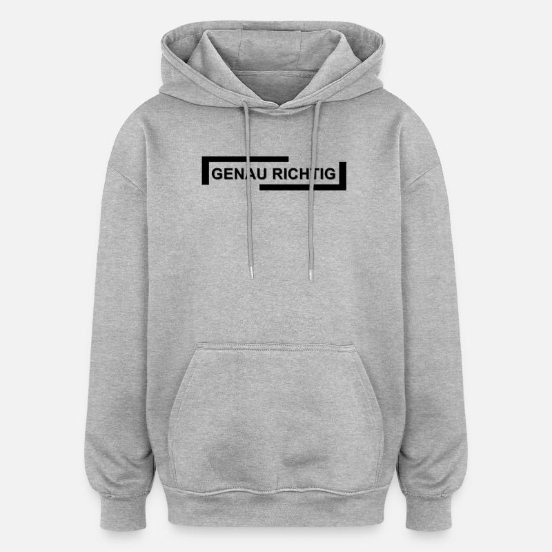 Débordement d’aquarelle abstraite - Sweat à capuche oversize unisexe - gris chiné