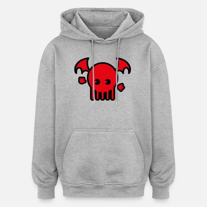 Cthulhu 2024 - Sweat à capuche oversize unisexe - gris chiné