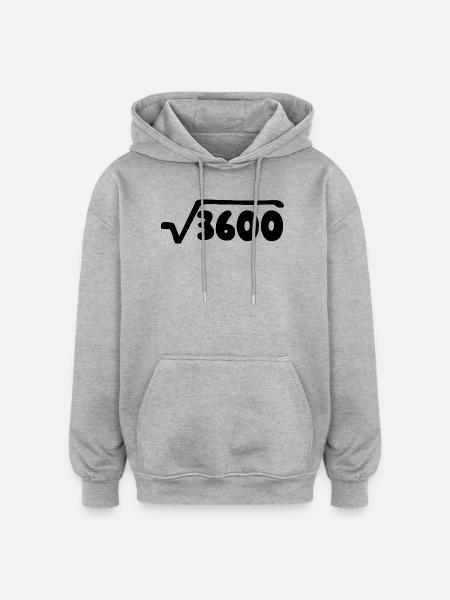 60th Birthday - Anniversary - Oversized Unisex Hoodie - heather grey