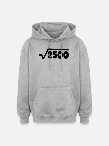 50th Birthday - Anniversary - Oversized Unisex Hoodie - heather grey