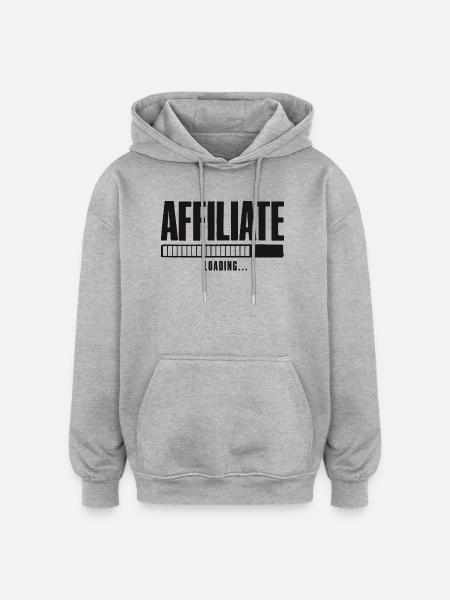 Affiliate Loading Online Business Affiliate - Oversized Unisex Hoodie - heather grey