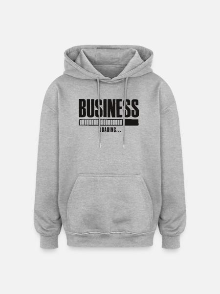 Business Loading Online Business Affiliate - Oversized Unisex Hoodie - heather grey