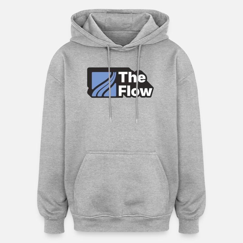 The Flow Pattern Design - Oversized Unisex Hoodie - heather grey