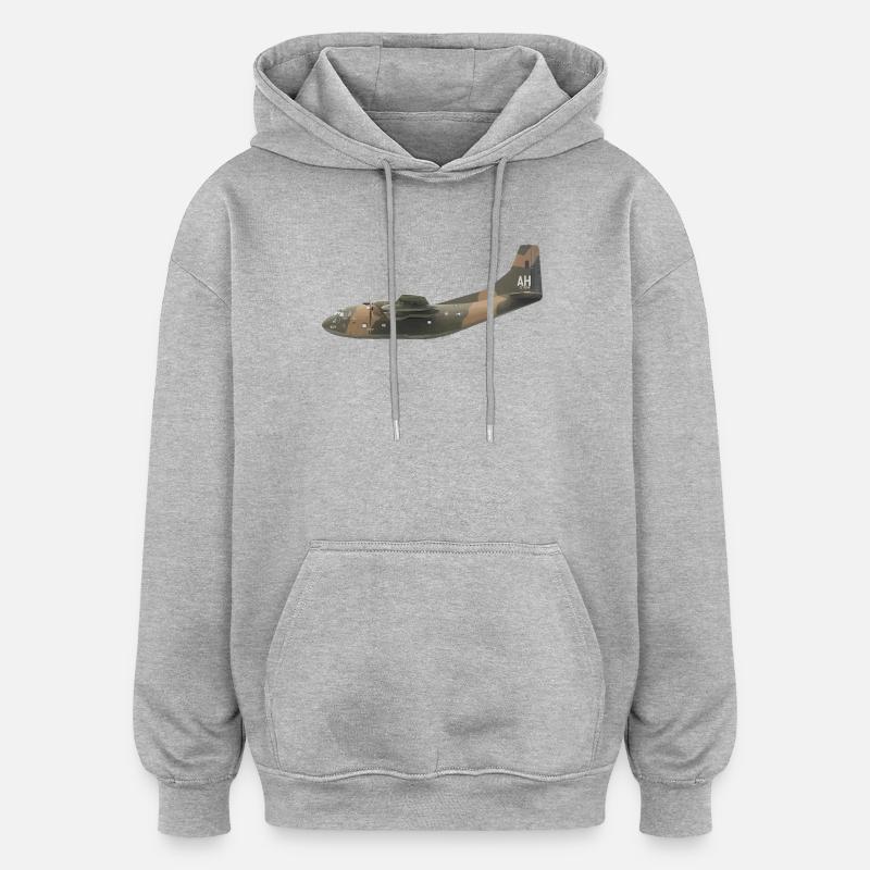 Fournisseur C-123 - Sweat à capuche oversize unisexe - gris chiné