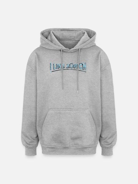 I like Zurich | Zurich-Design - Oversized Unisex Hoodie - heather grey