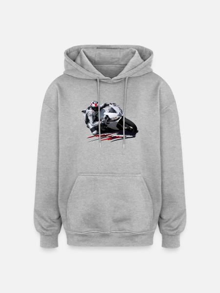 Motorsport - Oversized Unisex Hoodie - heather grey