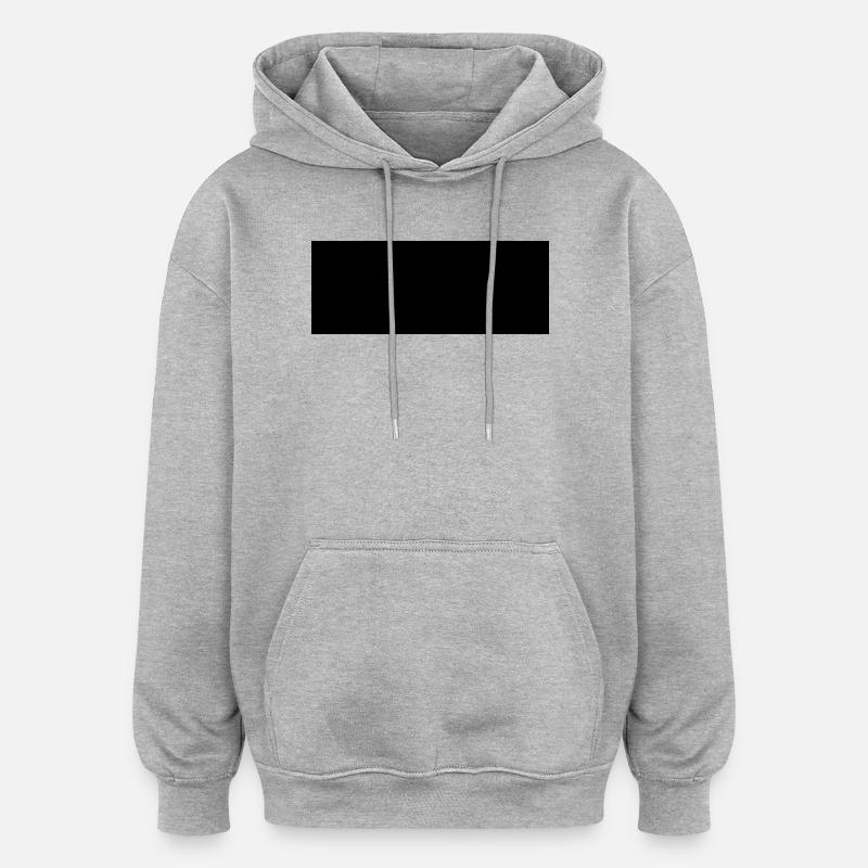 Balke3n - Sweat à capuche oversize unisexe - gris chiné