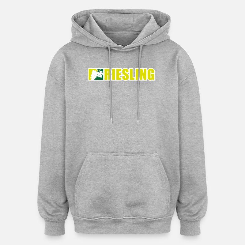 MLW - Team Riesling - Oversized Unisex Hoodie - Grau meliert
