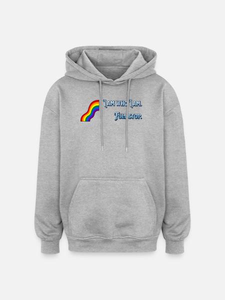 I am what I am - Oversized Unisex Hoodie - heather grey