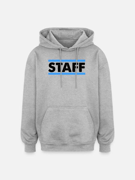 Staff - Oversized Unisex Hoodie - heather grey