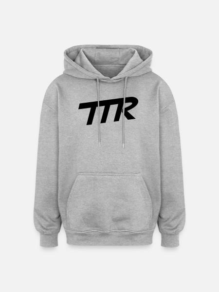 Steuern Sie die Reichen - Oversized Unisex Hoodie - Grau meliert
