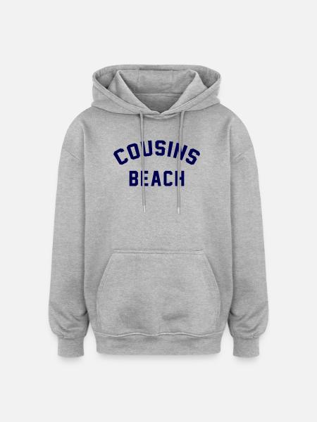 Cousins Beach – College Style - Oversized Unisex Hoodie - heather grey