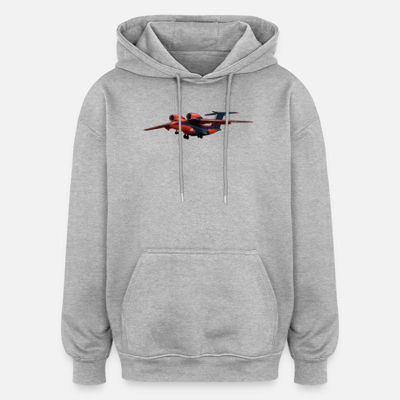 L’An-74 - Sweat à capuche oversize unisexe - gris chiné