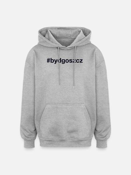 Bydgoszcz Pologne - Sweat à capuche oversize unisexe - gris chiné