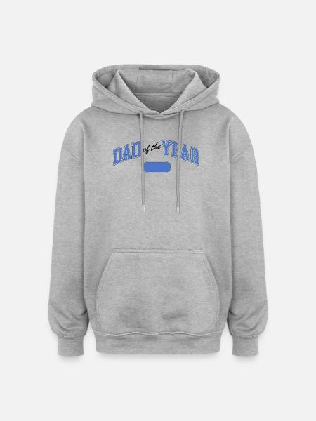 Dad of the Year – Award - Oversized Unisex Hoodie - heather grey
