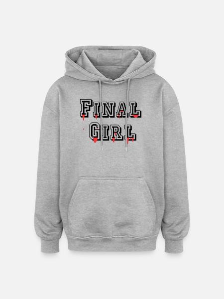 Final Girl - Oversized Unisex Hoodie - heather grey