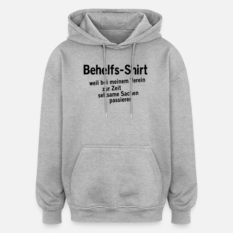 Chemise de fortune - Sweat à capuche oversize unisexe - gris chiné
