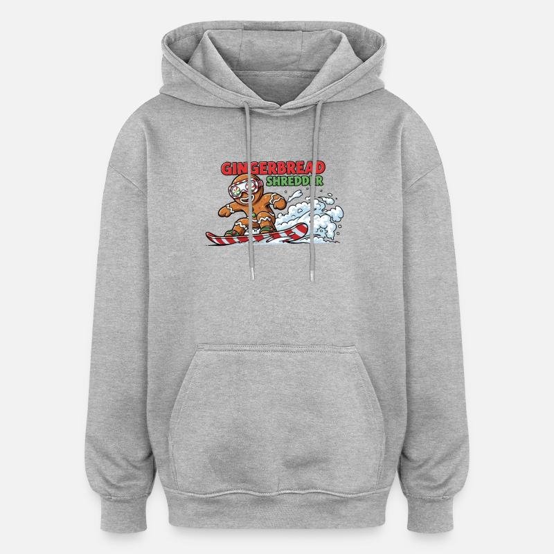 Biscuit de snowboard - Sweat à capuche oversize unisexe - gris chiné