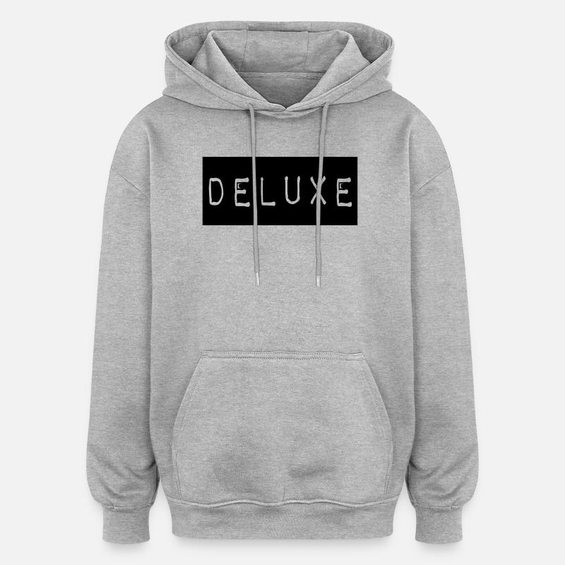 deluxe_2 - Sweat à capuche oversize unisexe - gris chiné