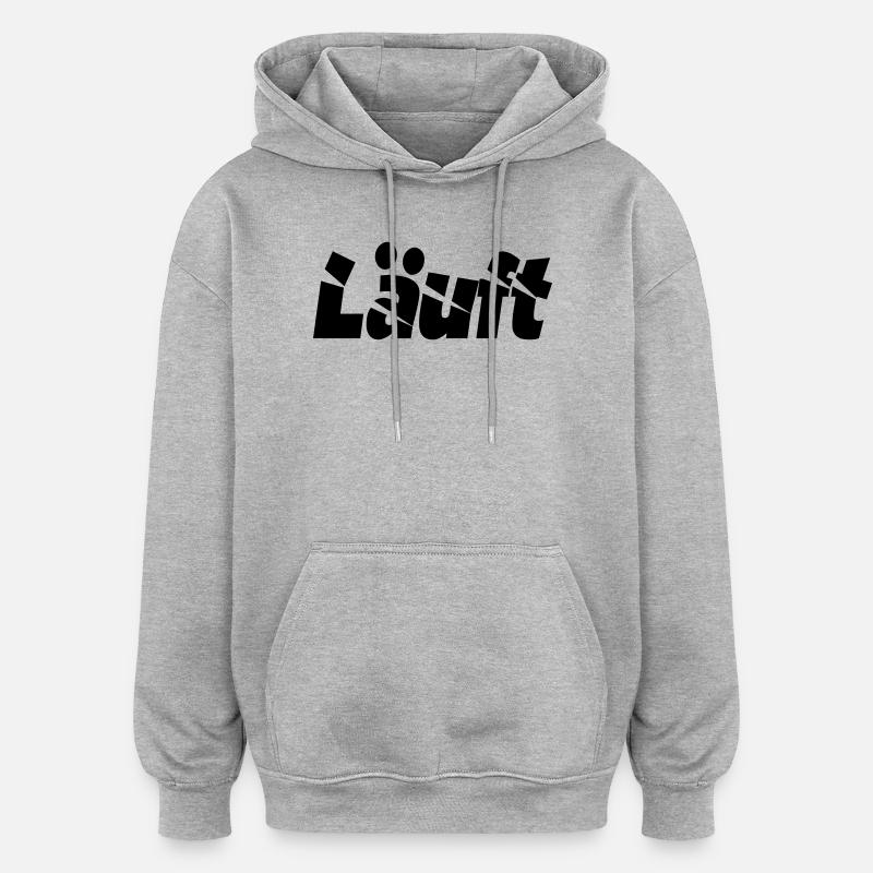 Score - Sweat à capuche oversize unisexe - gris chiné