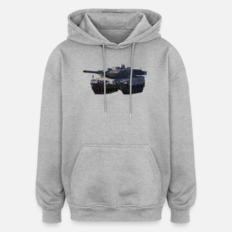 Tank - Sweat à capuche oversize unisexe - gris chiné