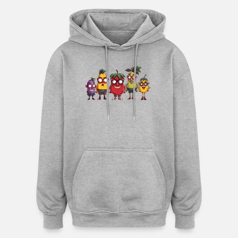 fruit - Oversized Unisex Hoodie - heather grey