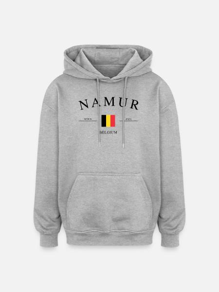 Namur Belgium – Holiday Souvenir & Gift - Oversized Unisex Hoodie - heather grey