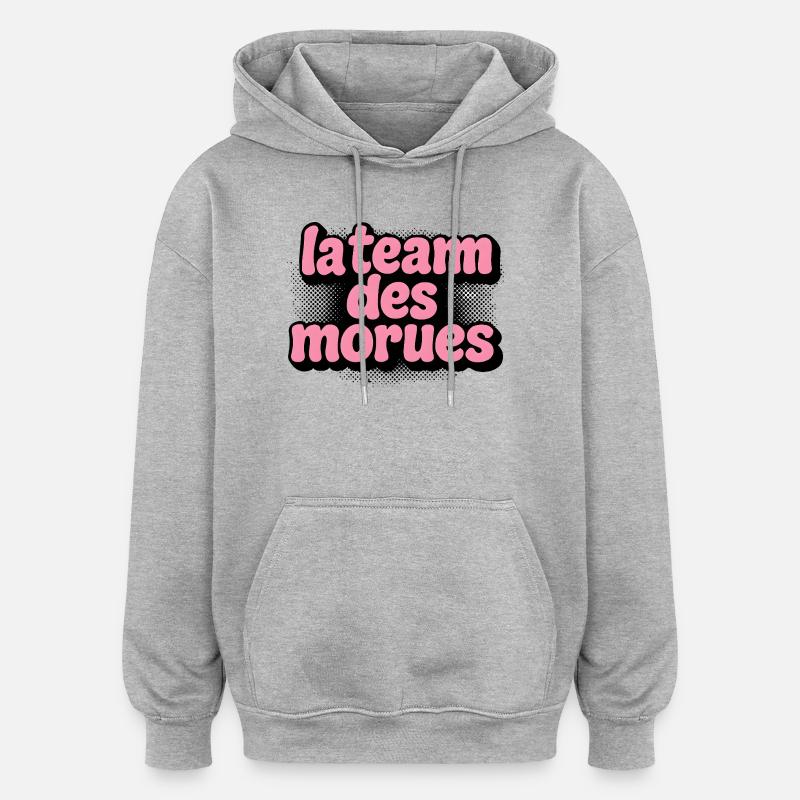 The Cod Team - Oversized Unisex Hoodie - heather grey