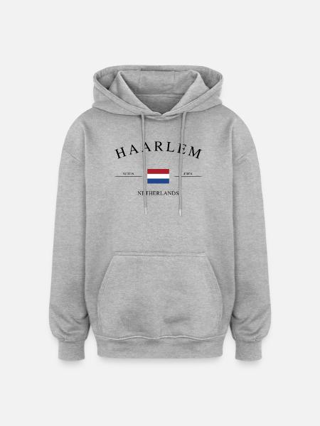 Haarlem Netherlands – Holiday Souvenir & Gift - Oversized Unisex Hoodie - heather grey