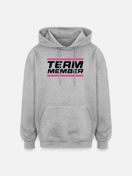 Team Member - Oversized Unisex Hoodie - heather grey