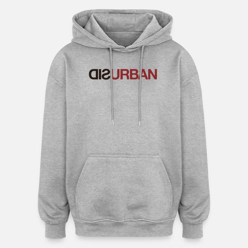 DISURBAN - Oversized Unisex Hoodie - heather grey